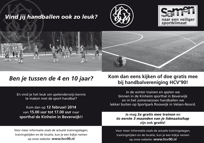 Handbalpromo HCV'90 - 12-02-2014, Kinheim-sporthal Beverwijk